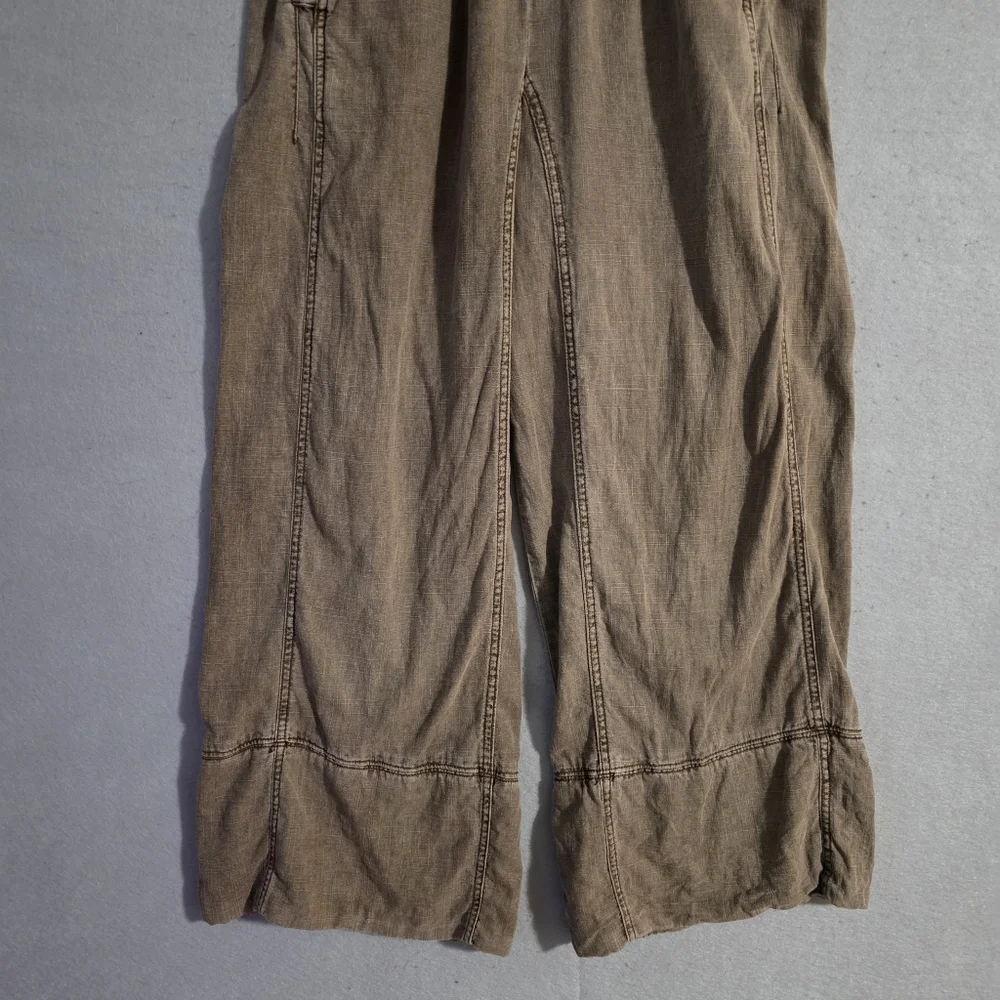 Free People Womens Days End Linen Pull On Pants Caiman OB2008799 Size Small - Picture 7 of 10